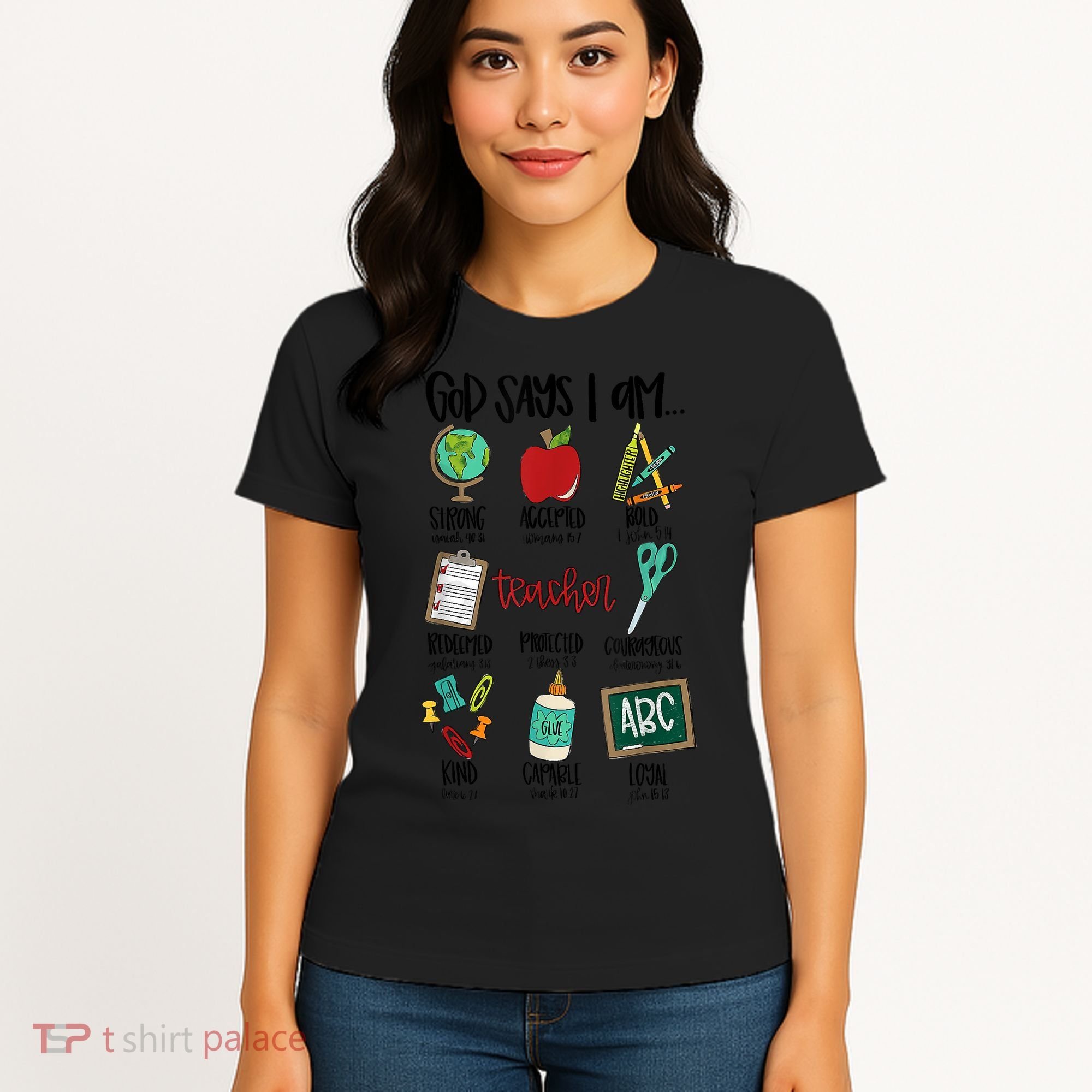 God Says I Am Teacher Women's T-Shirt