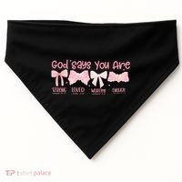 God Says I Am Coquette USA-Made Doggie Bandana thumb 0