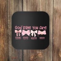 God Says I Am Coquette Coaster thumb 0