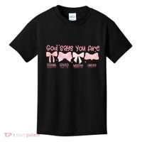 God Says I Am Coquette Kids T-Shirt thumb 0