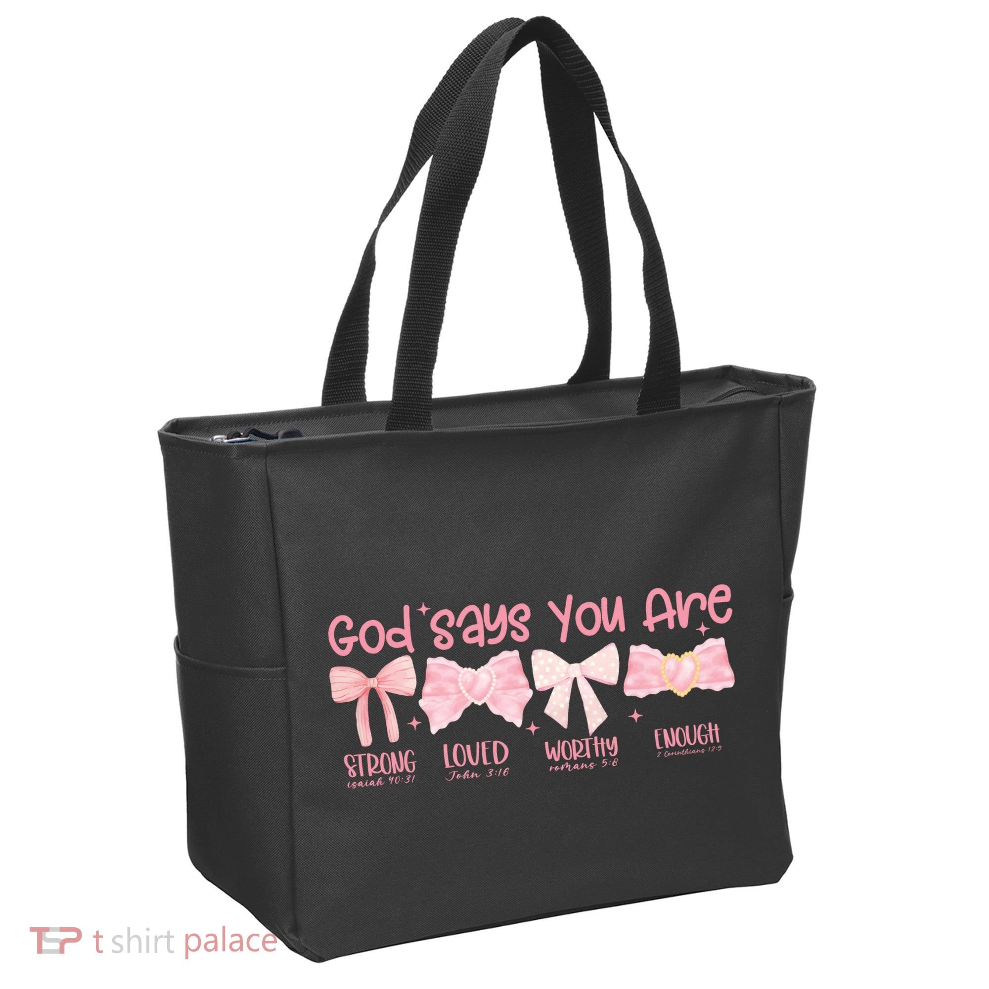 God Says I Am Coquette Tote Bag