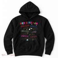God Says I Am C.R.A.Y.O.N Drawing Bible Christian Hoodie thumb 0