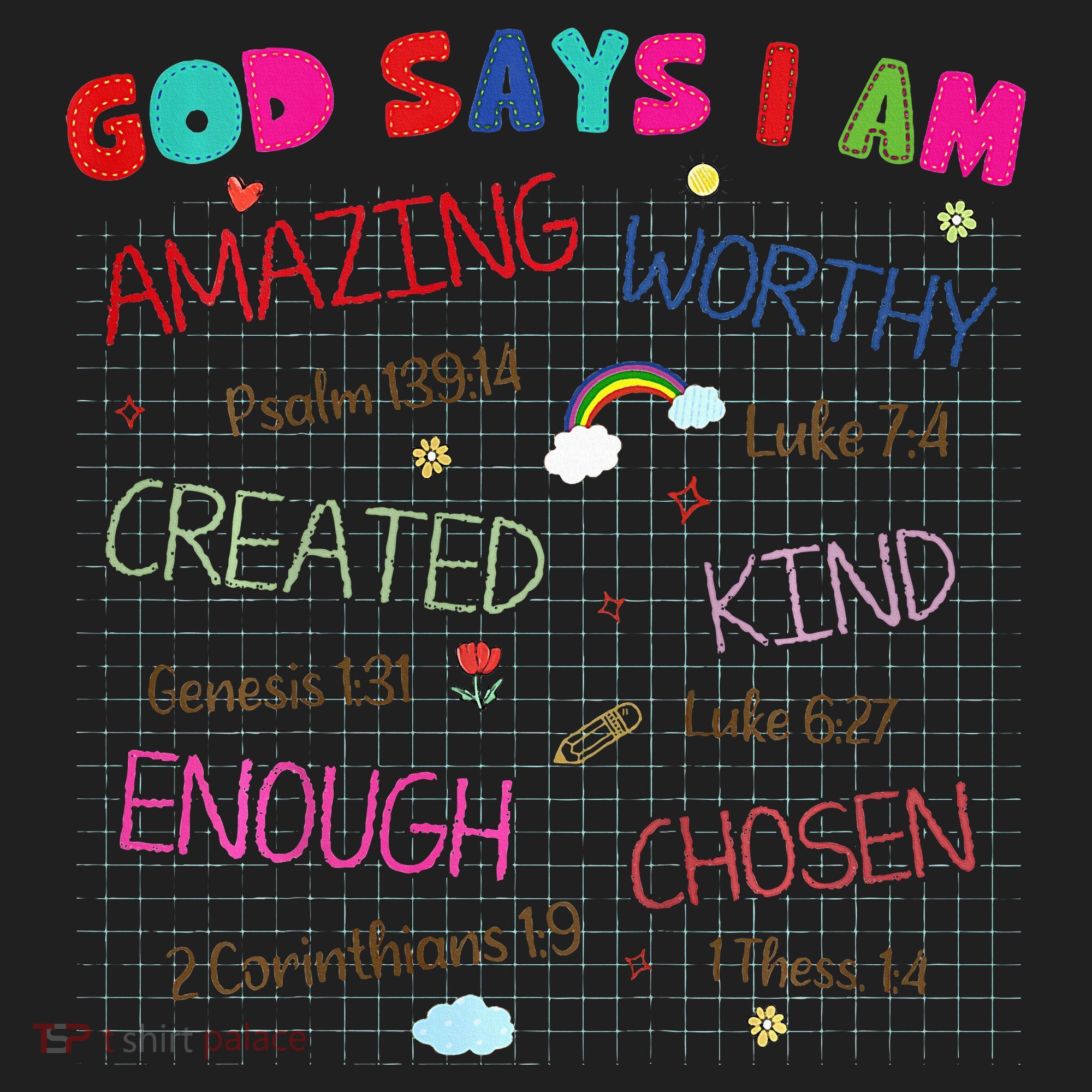 God Says I Am C.R.A.Y.O.N Drawing Bible Christian Beanie