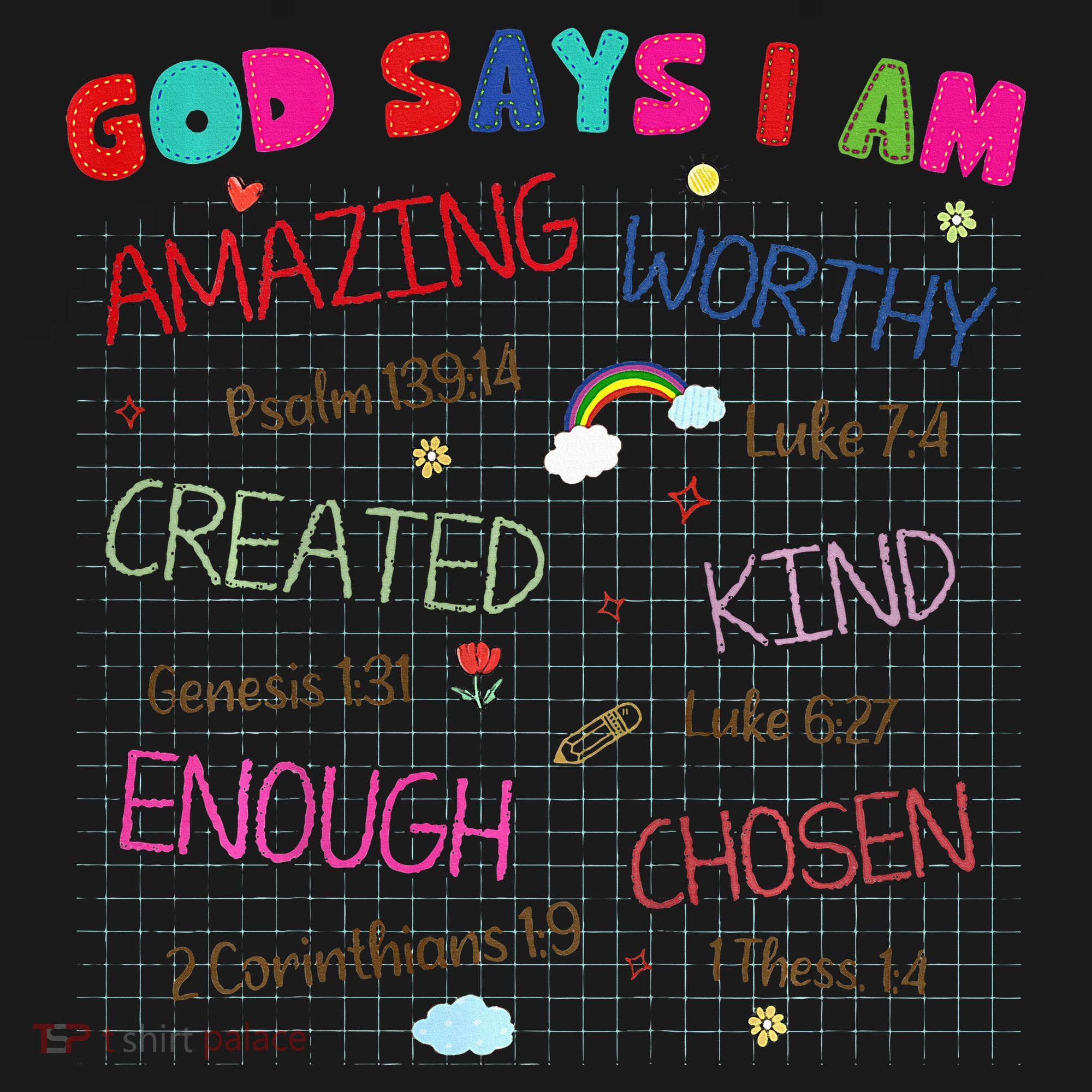 God Says I Am C.R.A.Y.O.N Drawing Bible Christian Women's Hoodie