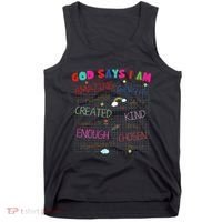 God Says I Am C.R.A.Y.O.N Drawing Bible Christian Tank Top thumb 0