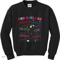 God Says I Am C.R.A.Y.O.N Drawing Bible Christian Kids Sweatshirt thumb 0
