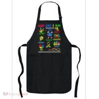 God Says I Am Be Kind Autism Awareness  Apron thumb 0
