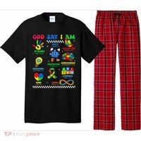God Says I Am Be Kind Autism Awareness  Pajama Set thumb 0