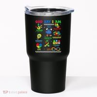 God Says I Am Be Kind Autism Awareness  Tumbler thumb 0