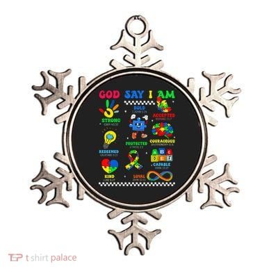 God Says I Am Be Kind Autism Awareness  Ornament