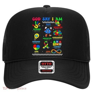God Says I Am Be Kind Autism Awareness  Hat