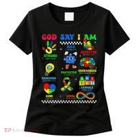 God Says I Am Be Kind Autism Awareness  Women's T-Shirt thumb 0