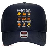 God Says I Am Fall Vibes Autumn Christian Hat thumb 0