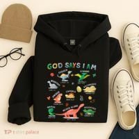 God Says I Am Dinosaur Hoodie thumb 4