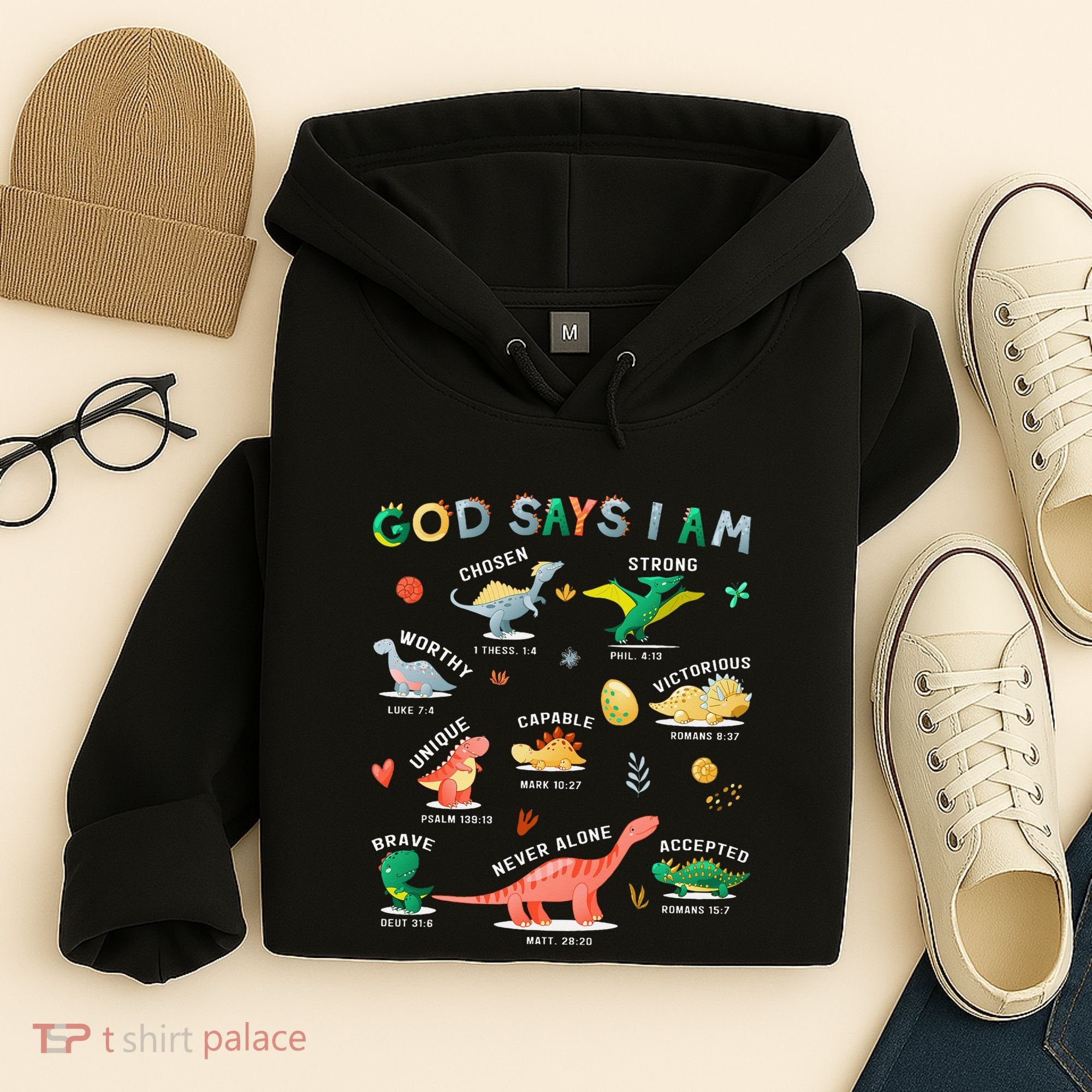 God Says I Am Dinosaur Hoodie