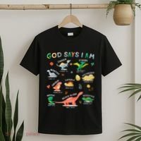 God Says I Am Dinosaur T-Shirt thumb 2
