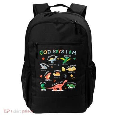 God Says I Am Dinosaur Backpack