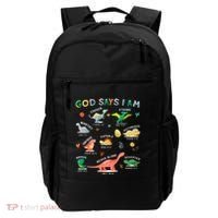 God Says I Am Dinosaur Backpack thumb 0