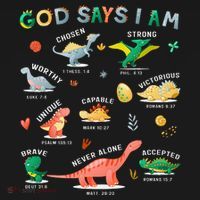 God Says I Am Dinosaur Coaster thumb 2