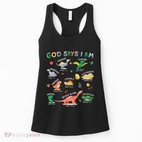 God Says I Am Dinosaur Women's Tank Top thumb 0