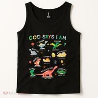 God Says I Am Dinosaur Tank Top thumb 2