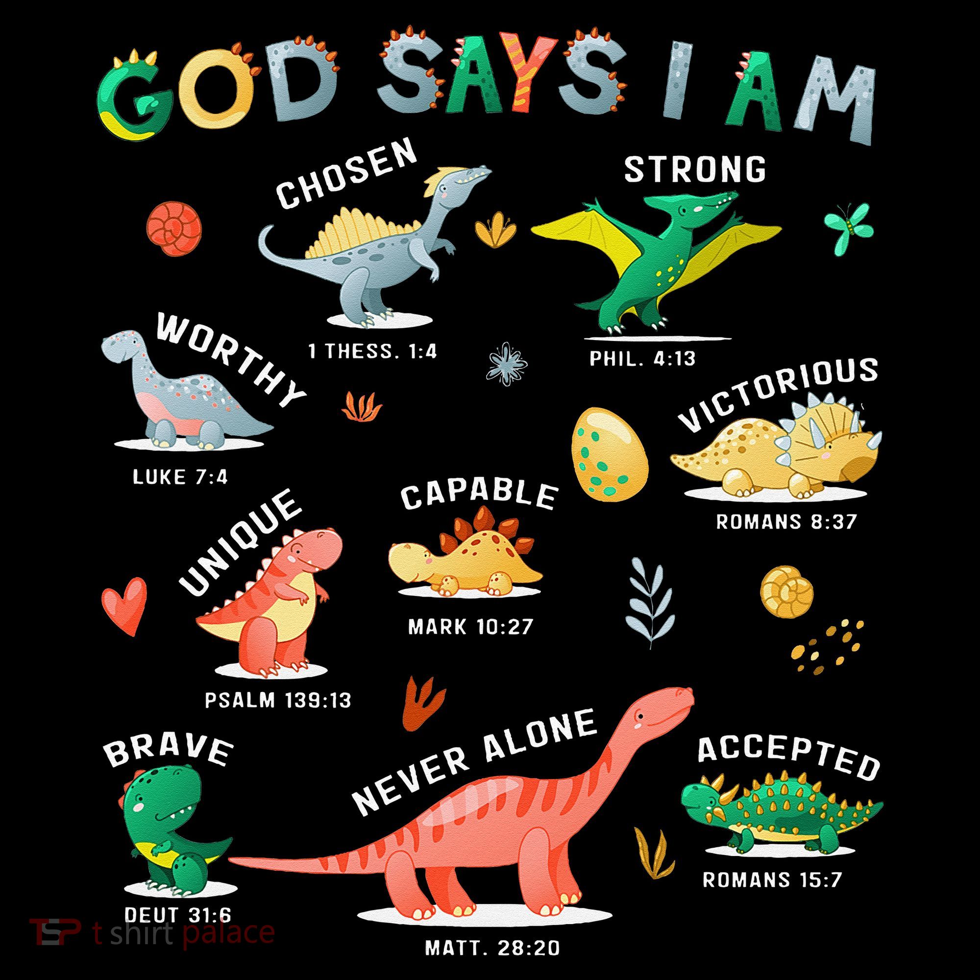 God Says I Am Dinosaur Toddler T-Shirt