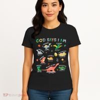 God Says I Am Dinosaur Women's T-Shirt thumb 4