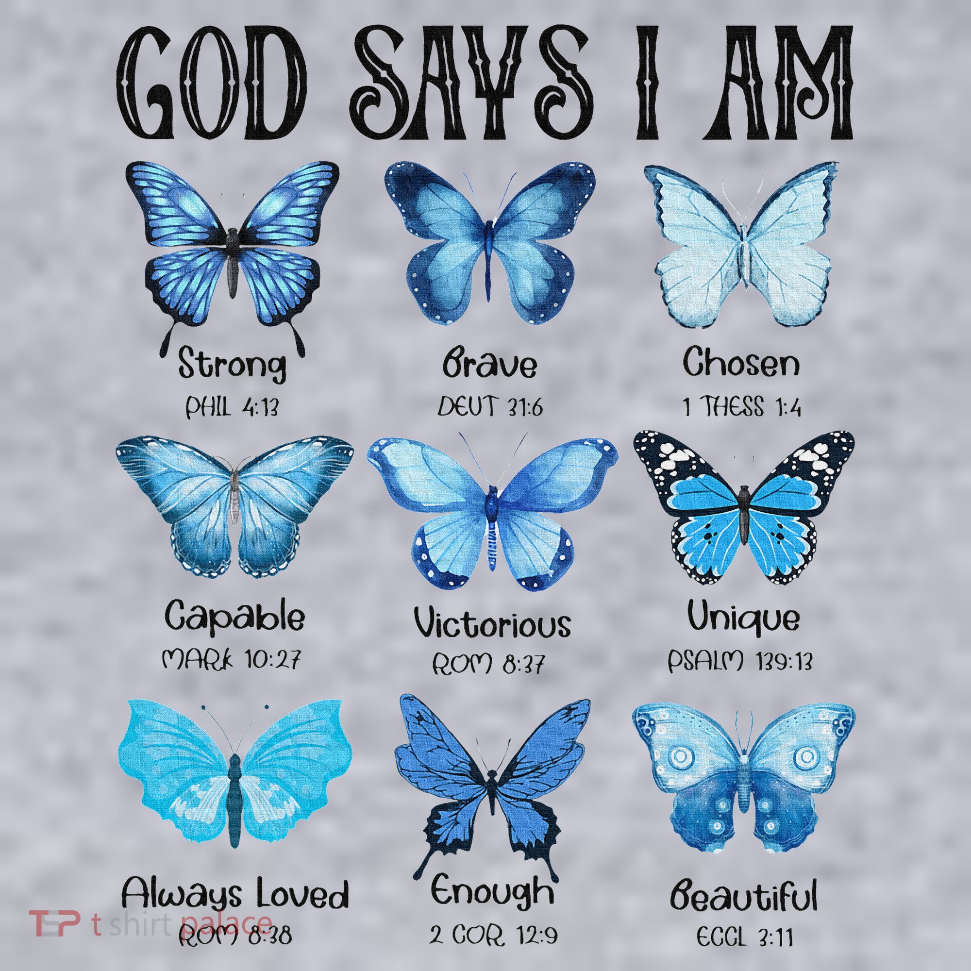 God Says I Am Butterfly Christian Religious Women's Sweatshirt
