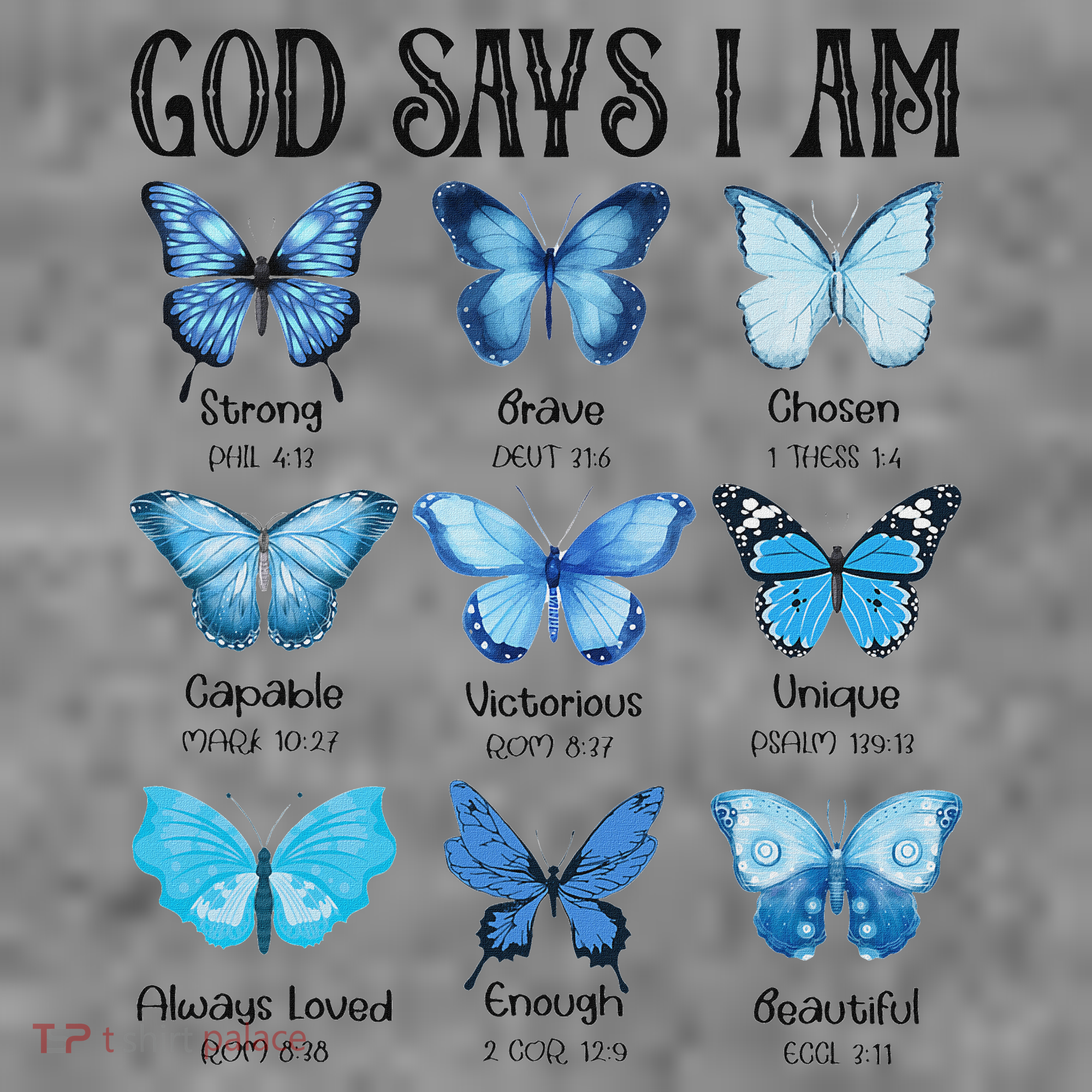 God Says I Am Butterfly Christian Religious Toddler Hoodie