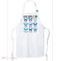 God Says I Am Butterfly Christian Religious Apron thumb 0