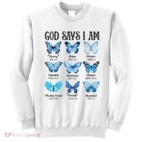 God Says I Am Butterfly Christian Religious Sweatshirt thumb 0