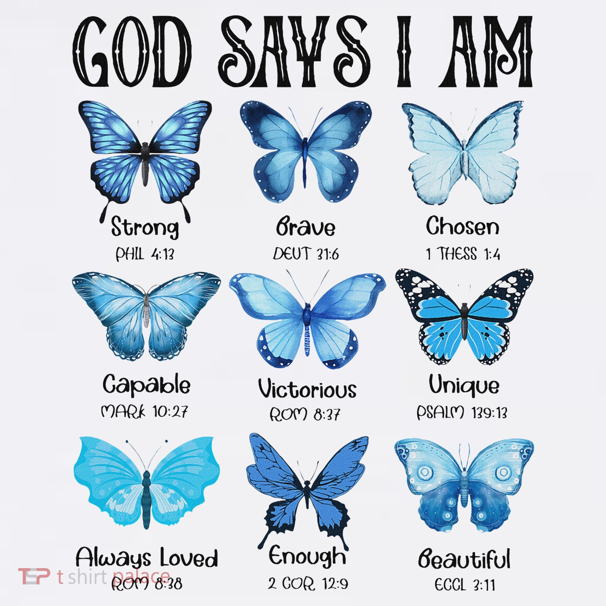 God Says I Am Butterfly Christian Religious Women's Hoodie