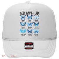 God Says I Am Butterfly Christian Religious Hat thumb 0
