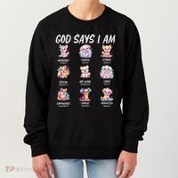 God Says I Am Cute Dog Bible Verse Women's Sweatshirt thumb 0
