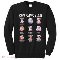God Says I Am Cute Dog Bible Verse Sweatshirt thumb 0
