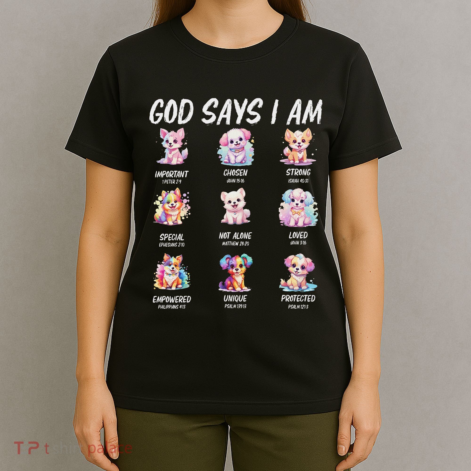 God Says I Am Cute Dog Bible Verse T-Shirt