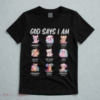 God Says I Am Cute Dog Bible Verse T-Shirt thumb 5