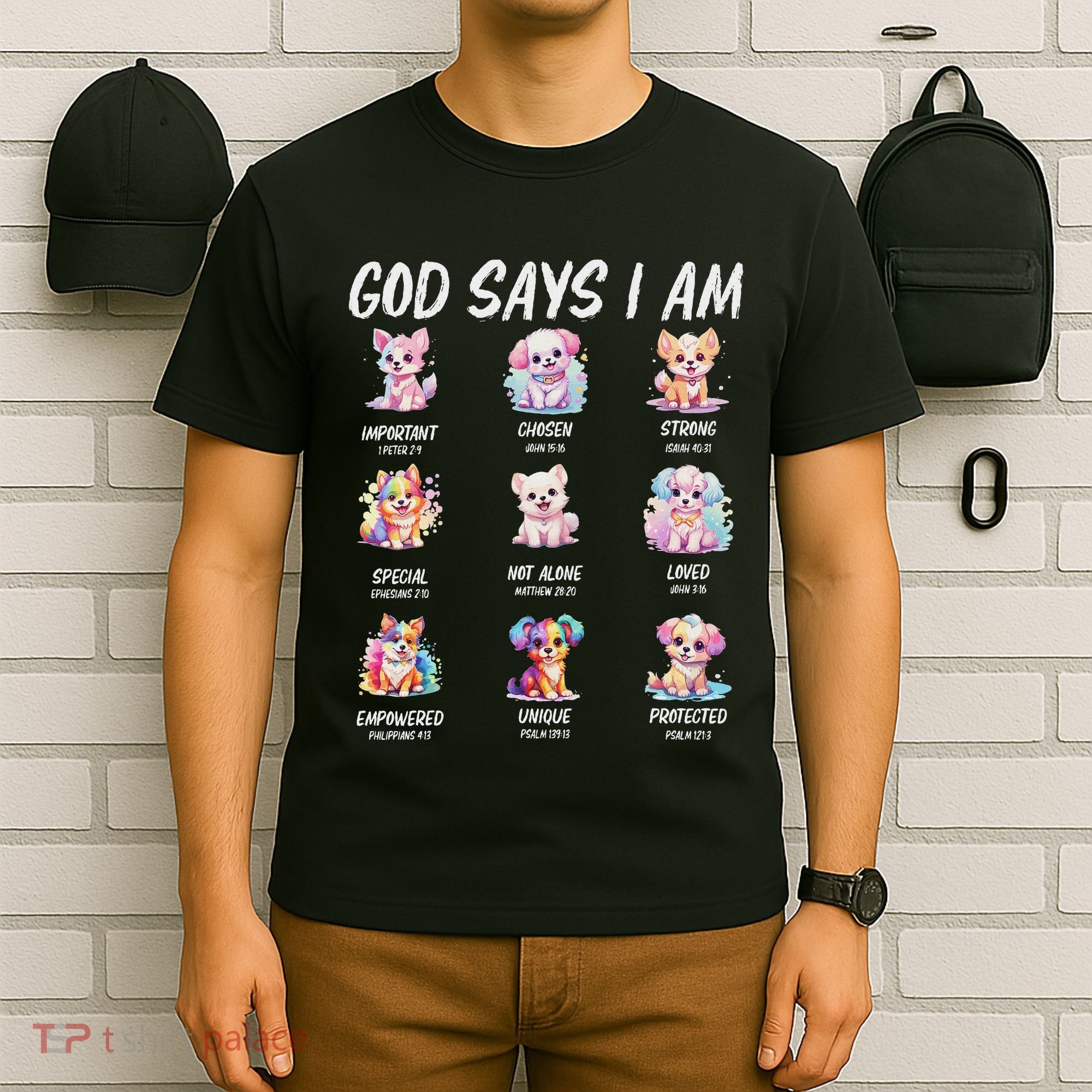 God Says I Am Cute Dog Bible Verse T-Shirt