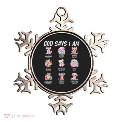 God Says I Am Cute Dog Bible Verse Ornament