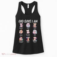 God Says I Am Cute Dog Bible Verse Women's Tank Top thumb 0