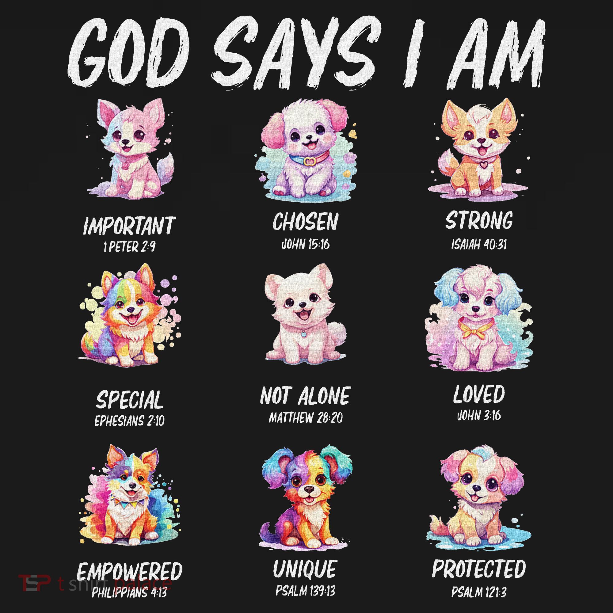 God Says I Am Cute Dog Bible Verse Women's Tank Top