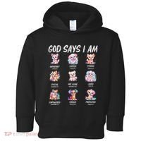 God Says I Am Cute Dog Bible Verse Toddler Hoodie thumb 0