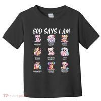 God Says I Am Cute Dog Bible Verse Toddler T-Shirt thumb 0