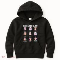 God Says I Am Cute Dog Bible Verse Kids Hoodie thumb 0