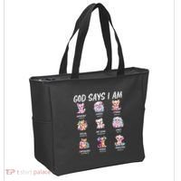 God Says I Am Cute Dog Bible Verse Tote Bag thumb 2