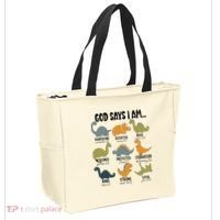 God Says I Am Handsome Tote Bag thumb 2