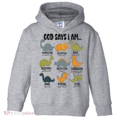 God Says I Am Handsome Toddler Hoodie