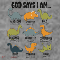 God Says I Am Handsome Toddler Hoodie thumb 2