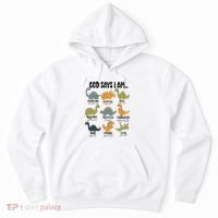 God Says I Am Handsome Hoodie thumb 0
