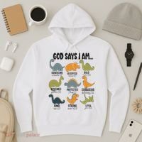 God Says I Am Handsome Hoodie thumb 3